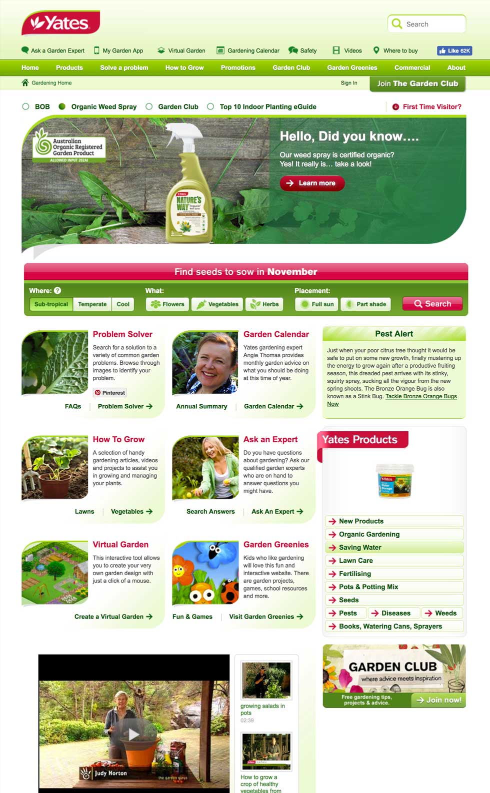 Blossoming with Yates: Our Web Development for a Leading Garden Care Brand desktop layout